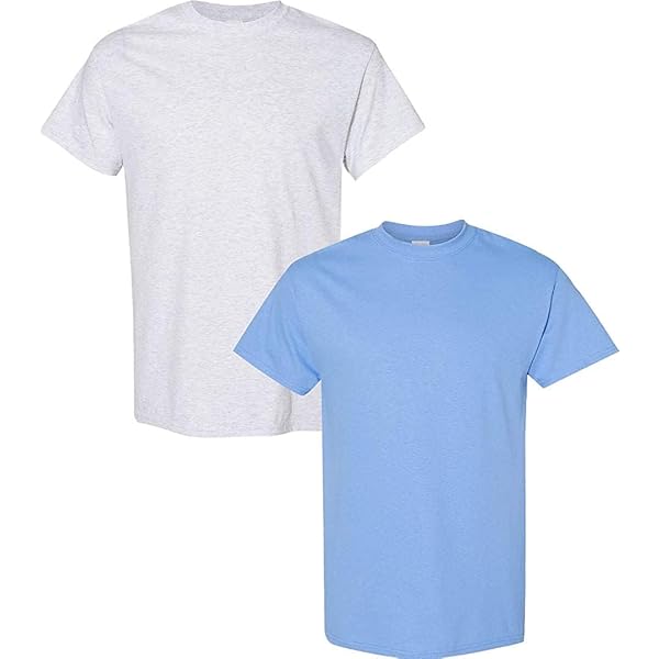 Gildan Men's Heavy Taped Neck Comfort Jersey T-Shirt, 2-Pack XL